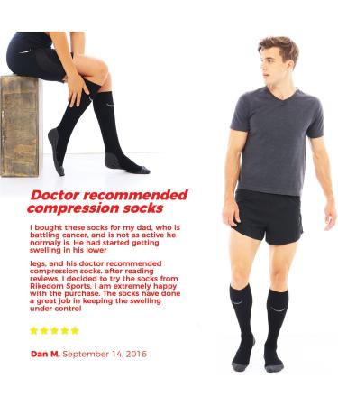 RIKEDOM SPORTS Gradual Compression Stockings & Socks for Men & Women - Medical Grade Support for Improved Circulation - Buy Online on GoSupps.com