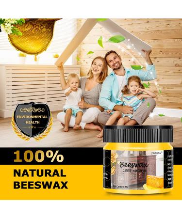 CARGEN Beeswax Furniture Polish & Wood Seasoning Kit - 1 Beeswax and Sponge included | For Tables, Chairs, Cabinets | Home Furniture Care & Protection | Perfect Christmas Gift - Buy Online on GoSupps.com