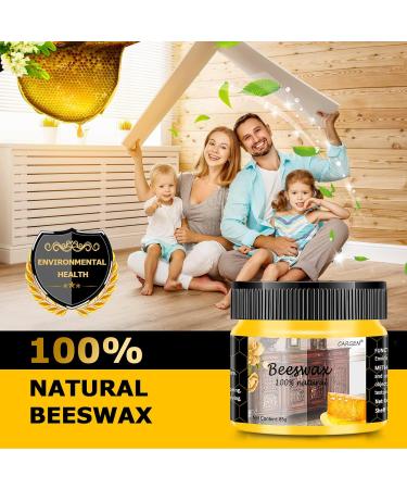 Cargen Beeswax Furniture Polish - 5 Beeswax Bars & 3 Sponges for Wood Protection & Maintenance | Ideal for Dining Tables Floors Doors & More - Buy Online on GoSupps.com