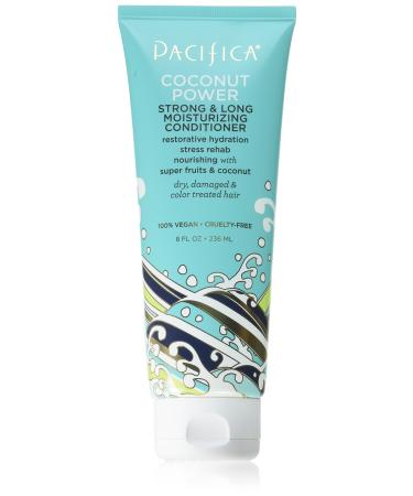 Pacifica Beauty  Coconut Power Strong & Long Moisturizing Conditioner  Hydrating + Nourishing  For Dry  Damaged  Color Treated Hair  Silicone Free  Sulfate Free  Vegan & Cruelty Free