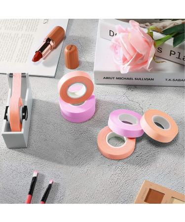 10 Rolls Breathable Eyelash Extension Tape with Silicone Pads and Cutter Dispenser - Pink/Purple - Buy Online on GoSupps.com