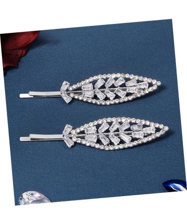 Ipetboom 2 Pairs Rhinestone Hair Clip Floral Headpiece Highlights Hair Dye Kit Leaves Hair Clilps Wedding Hair Accessories Wedding Hair Clip Bridal Hair Pin Wild Zinc Alloy Bride Bang Clip - Buy Online on GoSupps.com