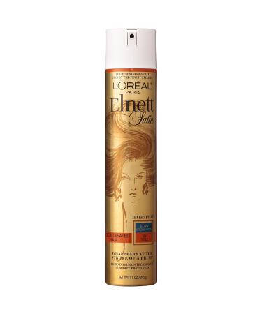 L'Or al Paris Elnett Satin Extra Strong Hold Hairspray - UV Filter 3 Count - Buy Online on GoSupps.com