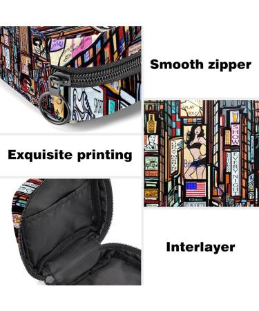 Street Times Square Menstrual Pad Bag Portable Zipper Pocket for Teenagers & Women | Stylish & Practical Sanitary Napkin Storage - Buy Online on GoSupps.com
