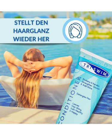 TRISWIM Conditioner 251ml - Chlorine Neutralizing Hair Treatment for Swimmers | Best eCommerce Shipping Worldwide - Buy Online on GoSupps.com