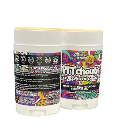 Buy Frankie and Myrrh PITchouli - Natural Patchouli Deodorant for Men & Women | Aluminum Free Real Essential Oils Paraben & Phthalate Free - Buy Online on GoSupps.com