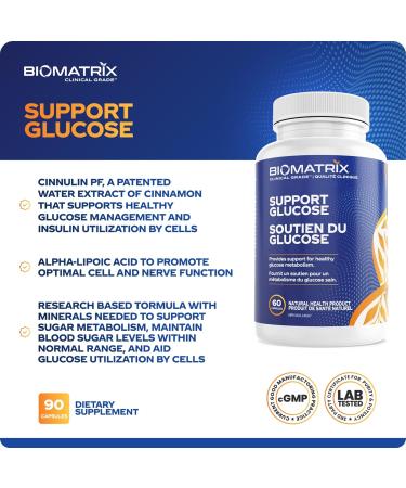 Blood Sugar Supplement Support Healthy Glucose Levels w/Cinnamon Gymnema Lipoic Acid Vanadyl Sulfate Chromium Picolinate Bitter Melon (60 Capsules) | 60 Day Supply - Buy Online on GoSupps.com