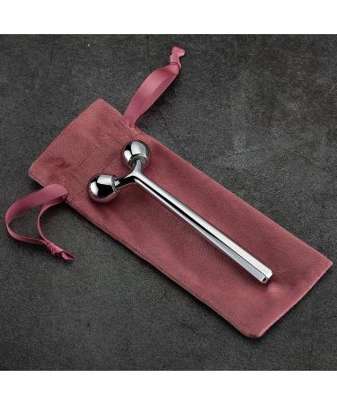 Tekson 3D Metal Facial Roller Massager for Anti-Aging, Skin Tightening, Reduce Puffiness & Wrinkles - Zinc Alloy - Buy Online on GoSupps.com