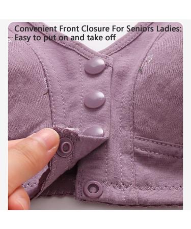 Buy XWSM 3PCS Medium Women s Front Closure Wireless Cotton BH - Soft & Comfortable Daily Wear for Seniors - Buy Online on GoSupps.com