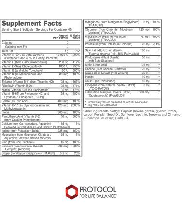 Protocol Ortho Multi Prostate Health & Multivitamin for Men - Iron-Free Softgels - 90 Count - Buy Online on GoSupps.com