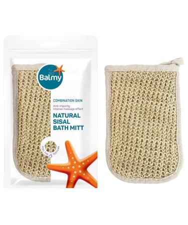 Balmy Naturel Sisal Peeling Gloves - Exfoliating Body Scrub Gloves for Smooth Skin | International Shipping Available - Buy Online on GoSupps.com