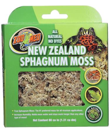 Zoo Med New Zealand Sphagnum Moss - Natural terrarium substrate for tortoises and reptiles Sphagnum Moss 1.3 L