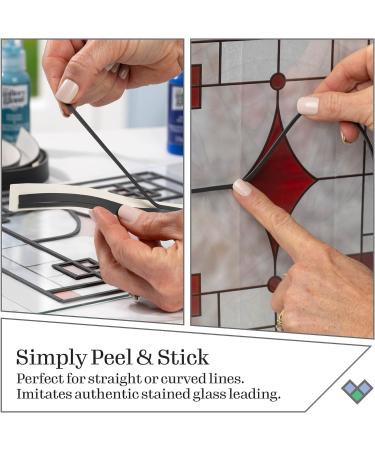 Gallery Glass Instant Lead Lines 72ft 1/8 Thick 16690 - Black | DIY Stained Glass Supplies - Buy Online on GoSupps.com