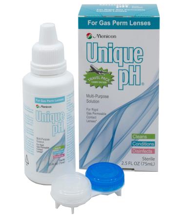 Menicon Unique pH Multi-Purpose & Travel Friendly Contact Lens Solution - (2 Fluid Ounces)