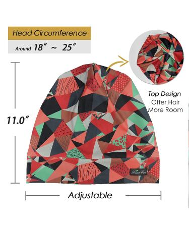 Silk Satin Adjustable Red Cap for Curly Hair - Sleep in Style and Protect Your Curls - Buy Online on GoSupps.com