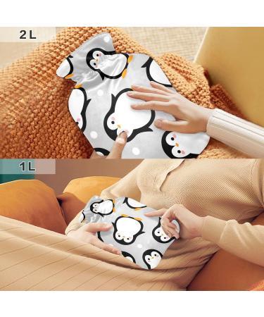 Cute Penguin Hot Water Bottle with Cover | 2L Pain Relief & Bed Warmer | Ideal for Period Cramps - Buy Online on GoSupps.com
