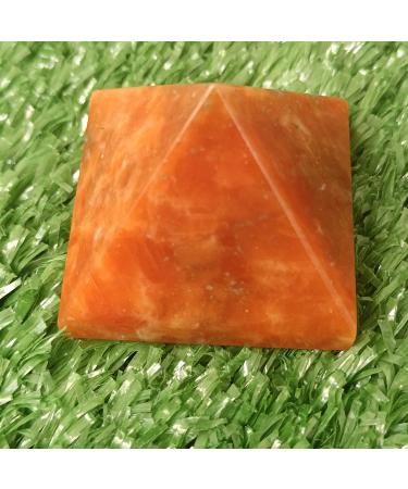 4-5cm 1pc Natural Crystal Sun Stone Pyramid Quartz Reiki Stone Room Home Decoration Chakra Reiki Balancing