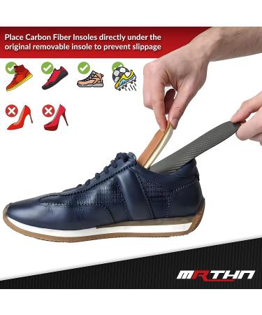 Carbon Fiber Insoles 1 Pair for Men & Women - Thin Orthotics for Turf Toe, Foot Fractures, Hallux Rigidus - Ideal for Hiking, Sports, Basketball - 10.43 - 265mm - Buy Online on GoSupps.com