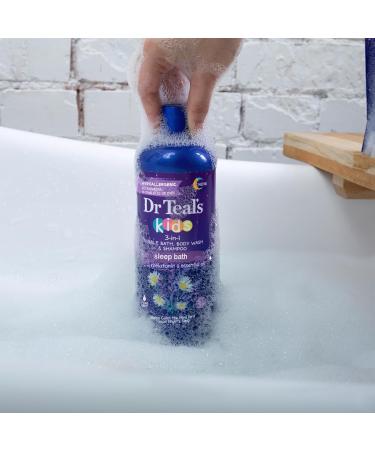 Dr Teal's Kids 3-in-1 Sleep Bath: Bubble Bath Body Wash & Shampoo with Melatonin & Essential Oil 20 fl oz (Pack of 3) Sleep Blend 60 Fl Oz (Pack of 1) - Buy Online on GoSupps.com