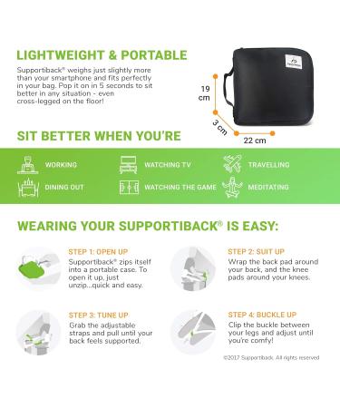 Supportiback Ergonomic Supportiback+ Therapy - Ultimate Back Relief & Comfort for All | International Shipping Available - Buy Online on GoSupps.com