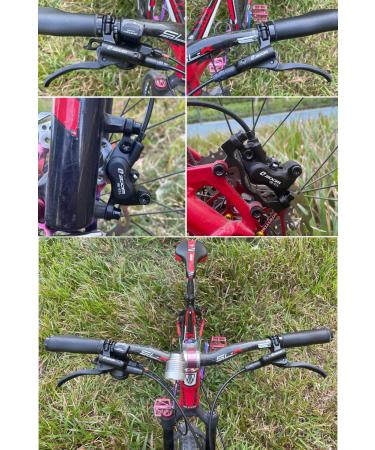 DEYING Zoom 4-Piston MTB Hydraulic Disc Brake Set with 160mm Floating Disc Rotors - Black, Internal Routing - Buy Online on GoSupps.com