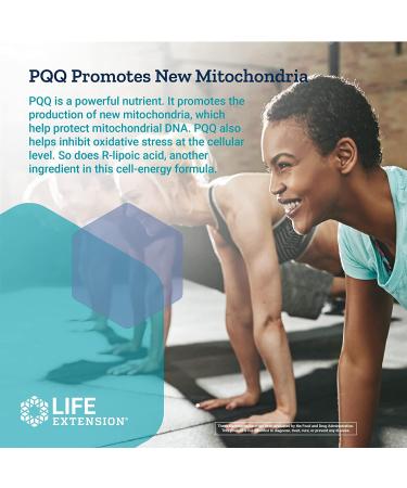 Life Extension Mitochondrial Energy Optimizer with PQQ - 120 Vegetarian Capsules for Enhanced Energy - Buy Online on GoSupps.com