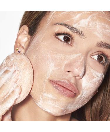 Honest Beauty Gentle Konjac Sponge with Pink Kaolin Clay - Soft Exfoliating Facial Sponge for Smooth Skin - 1 count - Buy Online on GoSupps.com