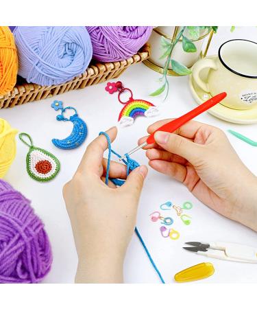 113 Piece Crochet Kit | 1600 Yards Assorted Yarn Set | 73PCS Crochet Accessories | Ideal Beginner Kit - Buy Online on GoSupps.com