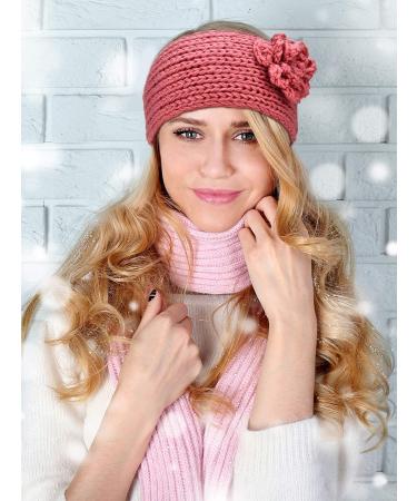 Winter Chunky Knit Headbands Set - 4 Braided Ear Warmers for Women and Girls (Color 7) - Buy Online on GoSupps.com