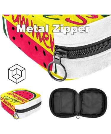 GIAPB Sanitary Napkin Storage Bag Period Bag Tampon Bag Makeup Bag Pad Pouch Watermelon Yellow Background Color3870 - Buy Online on GoSupps.com
