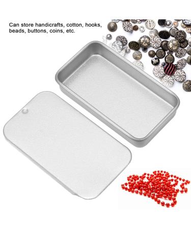 10 Pack Empty Sliding Cover Tins | Portable Silver Storage Can for Lip Balm Solid Perfume Gifts & Favors - Buy Online on GoSupps.com