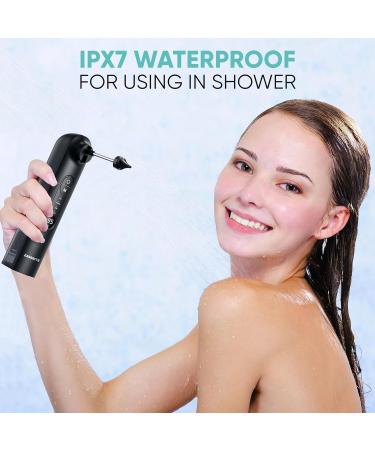 Water Powered Ear Cleaner - Effective Ear Wax Removal Tool | Earwax Washer Kit | Inner Ear Flusher Irrigation System (Black) - Ship Worldwide - Buy Online on GoSupps.com