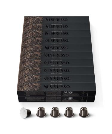 Nespresso Original bundle 200 coffee capsules Roma intensity 8 for Ristretto & espresso 20 packs of 10 pieces each Roma 1 piece 200er Pack