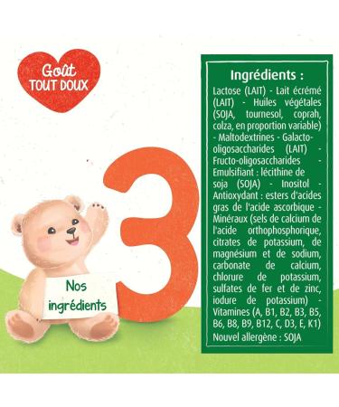 Bl dina Bl dilait Growth 3+ Milk Powder for Baby 3 x 900 g - Buy Online on GoSupps.com