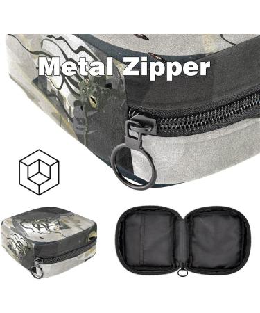 Portable Octopus Alien Monster Menstrual Bag - Bandage Storage for Women & Teens | Zippered Cup Pocket - Buy Online on GoSupps.com