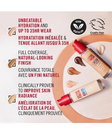 Rimmel London - Lasting Finish 35 Hour Foundation Long-Wearing Hydrating Vegan Formula Full-Coverage - Ivory 30 ml (Pack of 1) Ivory - 100 - Buy Online on GoSupps.com