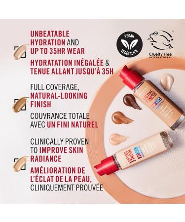 Rimmel London - Lasting Finish 35 Hour Foundation Long-Wearing Hydrating Vegan Formula Full-Coverage - Ebony 1 count (Pack of 1) Ebony - 700 - Buy Online on GoSupps.com