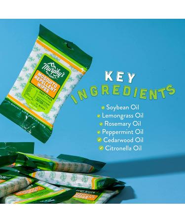 Murphy's Naturals Mosquito Repellent Wipes - DEET Free, Plant Based Essential Oils, Citronella & Lemongrass, Family-Friendly, Travel-Sized (10 Wipes) - Buy Online on GoSupps.com