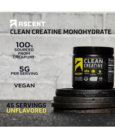 Ascent 100% Whey Protein Powder, Mocha Cold Brew 1.8 lb & Creatine Monohydrate Powder, Unflavored 45 Servings - Buy Online on GoSupps.com