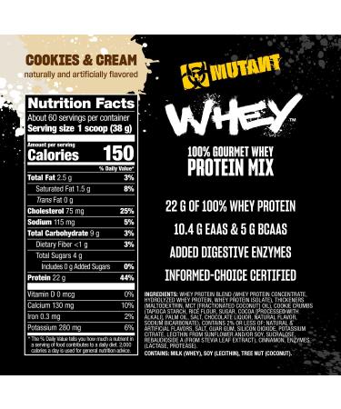 Mutant Mutant Whey Cookies Cream 227 kg - Buy Online on GoSupps.com