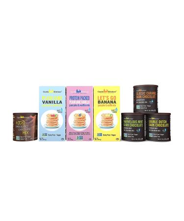 Castle Kitchen Natural Hot Chocolate Mix Variety Pack - Dairy-Free Vegan Complete Mixes - 14 oz Each - Pack of 3 (Classic Caramel, Double Dutch, Marvelous Mint Dark Chocolate) - Buy Online on GoSupps.com