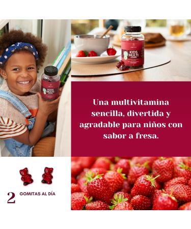 VITAYUMMY Kids Multivitamin Gummies for Kids Berry Flavor | Rich in Vitamin A C D E & B12 | Natural Gelatin-Free & Vegetarian | Manufactured in Germany | 60 Gummies 1 Month Supply - Buy Online on GoSupps.com