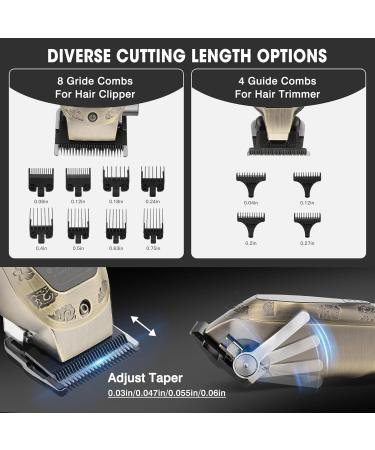 Karrte Professional Hair Clippers for Men - Cordless Beard Trimmer Set with T-Blade Rechargeable Grooming Kit & LED Display - Ideal Barber Starter Kit - Buy Online on GoSupps.com