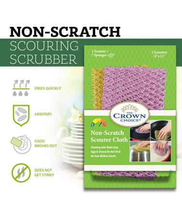 Non-Scratch Dish Scrubbers (6Pcs) - Heavy Duty Cleaning Pads for Dishes & Pots - Replaces Kitchen Sponges - Alternative Dish Washing Scrubber Pack (6pcs) - Buy Online on GoSupps.com