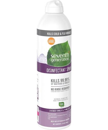 Seventh Generation Disinfectant Spray Lavender Vanilla & Thyme 13.9oz (Pack of 4) | Eco-Friendly Cleaning Solution - Buy Online on GoSupps.com