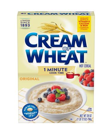 Cream of Wheat Original Stove Top Hot Cereal, 1 Minute Cook Time, 28 Ounce