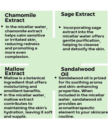 Bodi D Micellar water 3in1 for oily and combination skin chamomile sage sandalwood oil pore cleanser facial care facial cleansing and facial care skin care - Buy Online on GoSupps.com