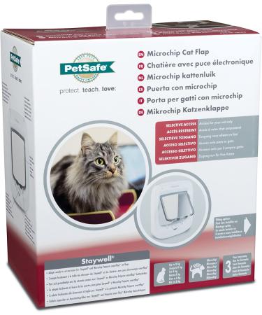 PetSafe Microchip Cat Door - Exterior/Interior Multi-User RFID Access for Up to 40 Pets - 4-Way Locking, Weatherproof, Easy Install - Ideal for Cat Litter Box or Pet Feeder - Buy Online on GoSupps.com
