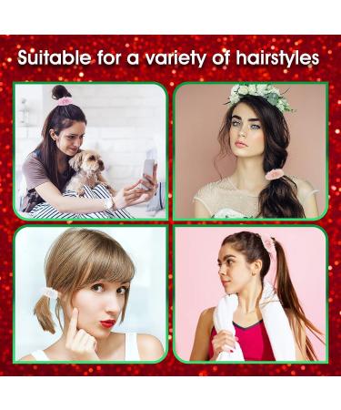 Furry Rabbit Fur Scrunchies - 12 PCS Multicolor Hair Accessories for Women and Girls - Buy Online on GoSupps.com
