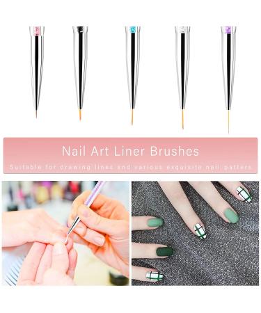 TOCOLES 9PCS Nail Art Brushes Set for Home and Salon Use - Nail Liner Brush, Dotting Pens Included - Buy Online on GoSupps.com